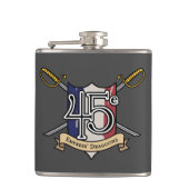 45e Empress' Dragoons Flask Heupfles (Voorkant)