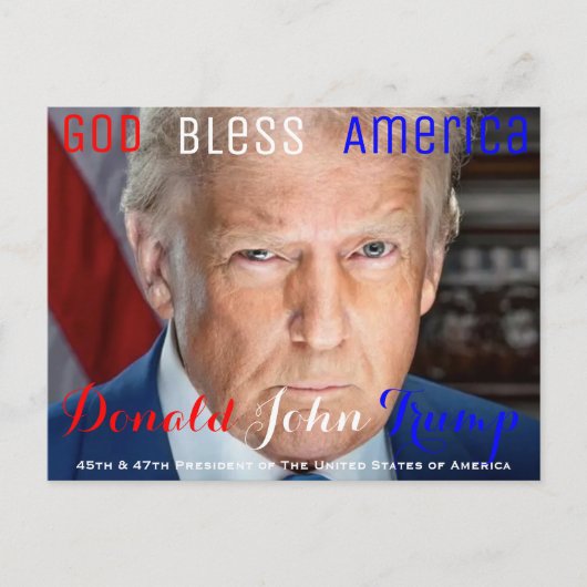 45e en 47e President van de Amerikaanse president  Briefkaart (Voorkant)