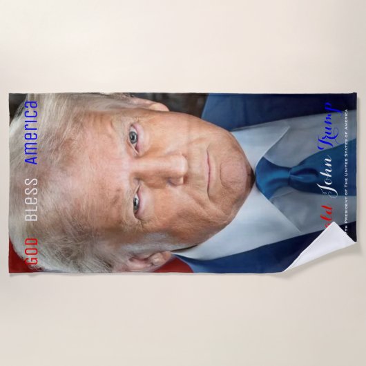 45e en 47e President van de Amerikaanse president  Strandlaken (Voorkant)