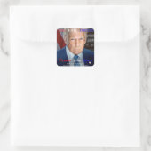 45e en 47e President van de Amerikaanse president  Vierkante Sticker (Tas)