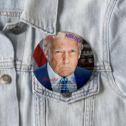 45e en 47e President van de VS Donald Trump Ronde Button 4,0 Cm (In situ)