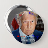 45e en 47e President van de VS Donald Trump Ronde Button 4,0 Cm (Voorkant /achterkant)