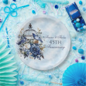 45e en 65e saffier Jubileum papier Papieren Bordje (Feest)