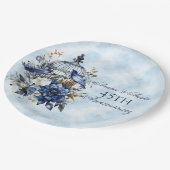 45e en 65e saffier Jubileum papier Papieren Bordje (Gekanteld)