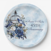 45e en 65e saffier Jubileum papier Papieren Bordje (Voorkant)