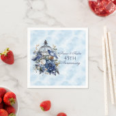 45e en 65e saffier Jubileum papier Servet (Insitu)