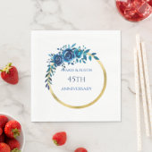 45e en 65e saffier jubileum papier servet (Insitu)