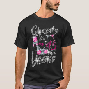 45e geboorte kaas tot 45 jaar oude wijn hoge hee t-shirt