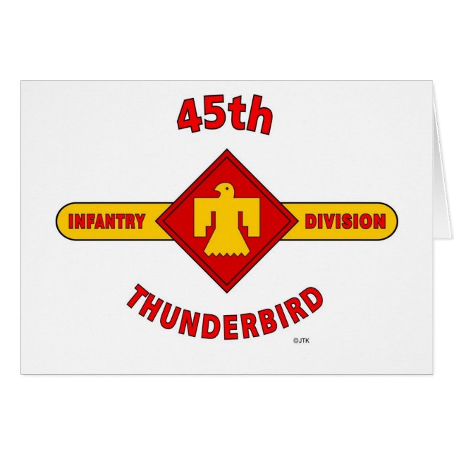45E INFANTRY DIVISION "THUNDEBIRD" (Voorkant Horizontaal)