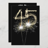 45e jaarsparklers kaart (Voorkant / Achterkant)