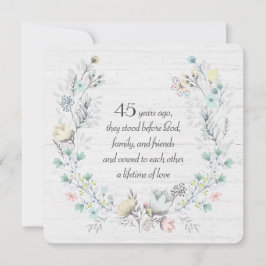 45e Jubilea krans op hout Kaart