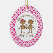 45e Jubileum aap liefdesorganisatie Keramisch Ornament (Rechts)