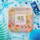 45e Jubileum Cosmos Floral Design Papieren Bordje (Feest)