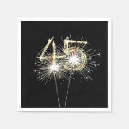 45e Jubileum-partijbrochure op zwart Servet