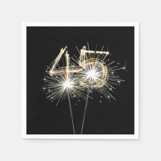 45e Jubileum-partijbrochure op zwart Servet (Voorkant)