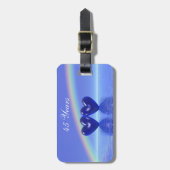 45e Jubileum Sapphire Hearts Bagagelabel (Voorkant verticaal)