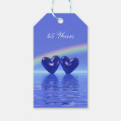 45e Jubileum Sapphire Hearts Cadeaulabel (Voorkant)