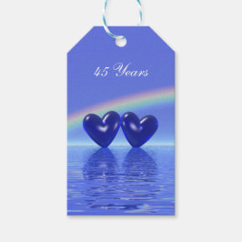 45e Jubileum Sapphire Hearts Cadeaulabel