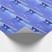 45e Jubileum Sapphire Hearts Cadeaupapier (Hoek)