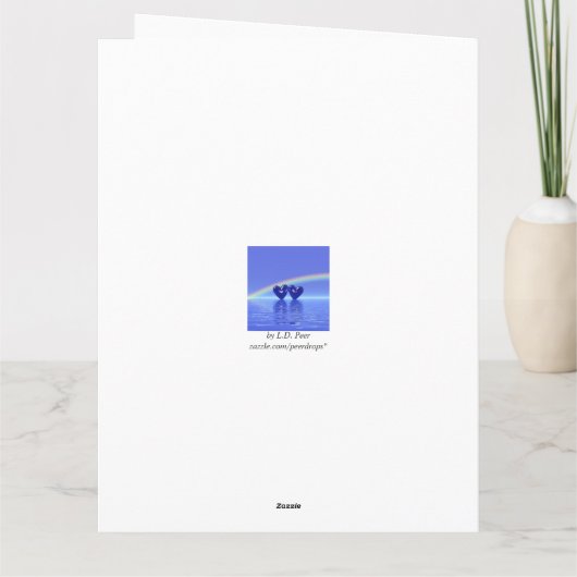 45e Jubileum Sapphire Hearts Kaart (Achterkant)