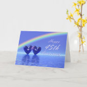 45e Jubileum Sapphire Hearts Kaart (Gele Bloem)