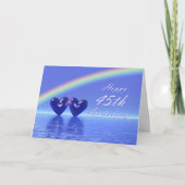 45e Jubileum Sapphire Hearts Kaart (Voorkant)