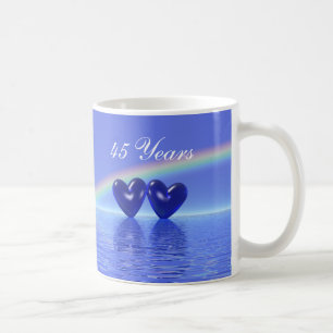 45e Jubileum Sapphire Hearts Koffiemok