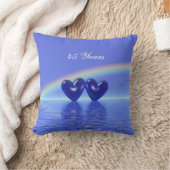 45e Jubileum Sapphire Hearts Kussen (Deken)