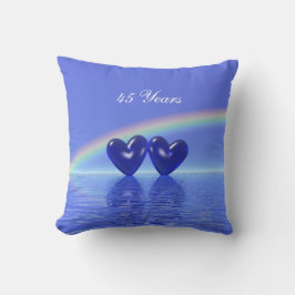 45e Jubileum Sapphire Hearts Kussen