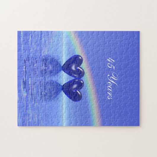 45e Jubileum Sapphire Hearts Legpuzzel (Horizontaal)