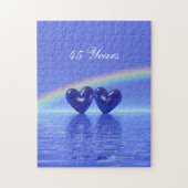 45e Jubileum Sapphire Hearts Legpuzzel (Verticaal)