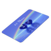 45e Jubileum Sapphire Hearts Magneet (Linkerzijde)