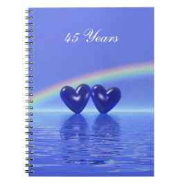 45e Jubileum Sapphire Hearts Notitieboek