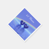 45e Jubileum Sapphire Hearts Servet (Hoek)