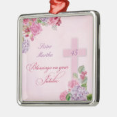 45e Jubileum van het Religieuze Leven Katholieke N Metalen Ornament (Links)