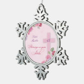 45e Jubileum van het Religieuze Leven Katholieke N Tin Sneeuwvlok Ornament (Rechts)