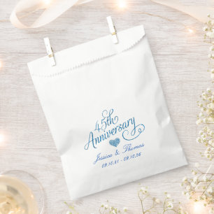 45e Jubileum van het Sapphire Wedding Bedankzakje