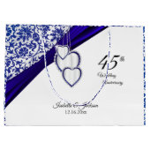 45e Jubileum van het Sapphire Wedding Groot Cadeauzakje (Achterkant)