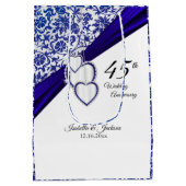 45e Jubileum van het Sapphire Wedding Medium Cadeauzakje (Achterkant)