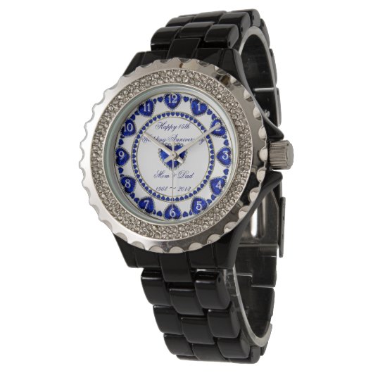 45e Jubileum voor bruiloft Horloge (Gekanteld)