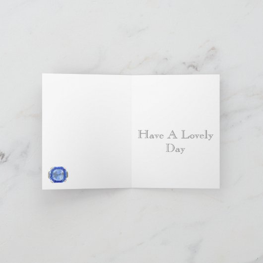 45e Jubileum voor bruiloft Kaart (Binnen)