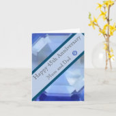 45e Jubileum voor bruiloft Kaart (Gele Bloem)