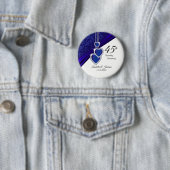 45e Jubileum voor bruiloft Ronde Button 5,7 Cm (In situ)