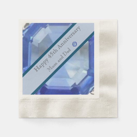 45e Jubileum voor bruiloft Servet (Voorkant)