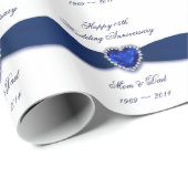 45e Jubileum voor weddenschappen Cadeaupapier (Rol Hoek)