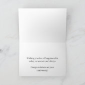 45e Jubileum voor weddenschappen Tunt en oomroze r Kaart (Binnen)