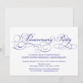 45e Jubileum | Wit/blauw Kaart (Voorkant / Achterkant)