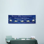45e Jubileum witte rozen Sapphire - Aangepast Spandoek (Beurs)