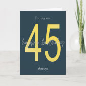 45e Kaart van blauwe en gouddag (Voorkant)