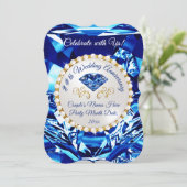 45e of 65e bruiloft Jubileum-uitnodigingen, Kaart (Staand voorkant)